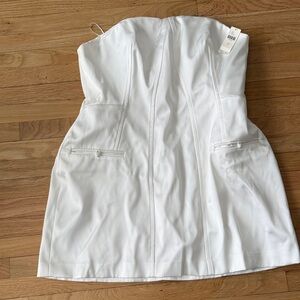 BHLDN White Strapless Dress